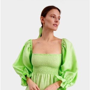 Sleeper Atlanta Dress in Lime